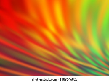 Light Green, Red vector blurred shine abstract background. Shining colorful illustration in a Brand new style. The template for backgrounds of cell phones.