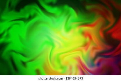 Light Green, Red vector blurred shine abstract texture. Modern abstract illustration with gradient. New design for your business.