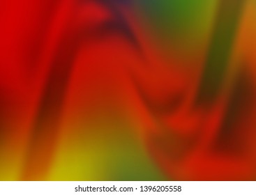Light Green, Red vector blurred bright background. Creative illustration in halftone style with gradient. The blurred design can be used for your web site.