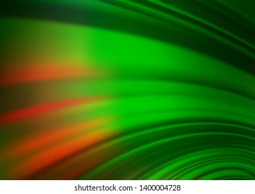 Light Green, Red vector blurred background. Colorful abstract illustration with gradient. The template for backgrounds of cell phones.
