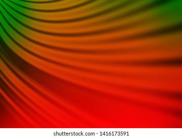 Light Green, Red vector blurred shine abstract template. Colorful illustration in abstract style with gradient. The template can be used for your brand book.