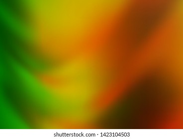 Light Green, Red vector blurred background. Shining colorful illustration in a Brand new style. The elegant pattern for brand book.