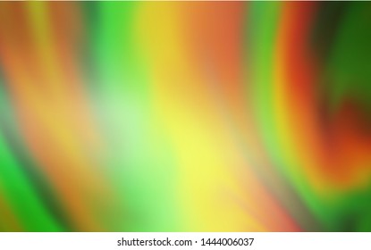 Light Green, Red vector blurred bright pattern. A completely new colored illustration in blur style. New design for your business.