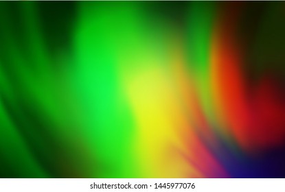 Light Green, Red vector blurred background. Creative illustration in halftone style with gradient. Background for a cell phone.