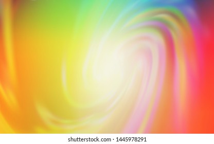 Light Green, Red vector blurred bright texture. Shining colored illustration in smart style. Background for a cell phone.