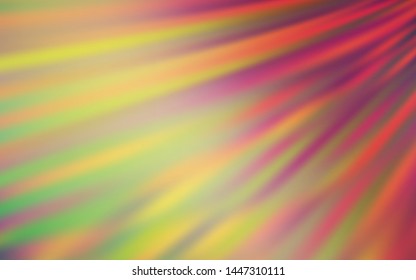 Light Green, Red vector blurred pattern. An elegant bright illustration with gradient. New design for your business.