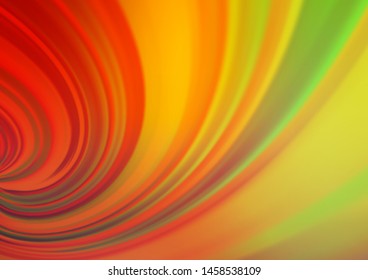 Light Green, Red vector blurred bright background. Colorful illustration in blurry style with gradient. The template can be used for your brand book.