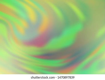 Light Green, Red vector blurred and colored template. An elegant bright illustration with gradient. The background for your creative designs.