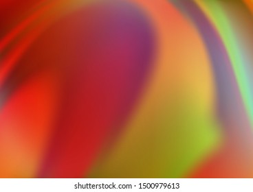 Light Green, Red vector blurred bright pattern. Glitter abstract illustration with an elegant design. The template can be used for your brand book.