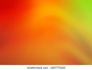 Light Green, Red vector blurred shine abstract template. Glitter abstract illustration with an elegant design. The best blurred design for your business.