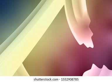 Light Green, Red vector blurred shine abstract background. New colored illustration in blur style with gradient. Background for designs.