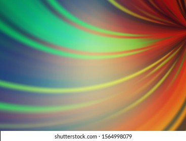 Light Green, Red vector blurred shine abstract pattern. A vague abstract illustration with gradient. The best blurred design for your business.