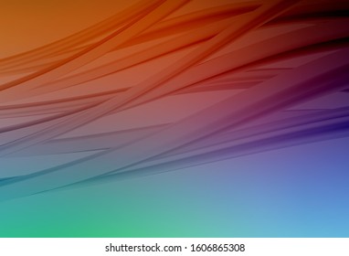 Light Green, Red vector blurred background. A completely new colored illustration in blur style. Background for designs.