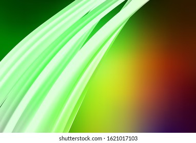 Light Green, Red vector blurred shine abstract texture. A completely new colored illustration in blur style. New style design for your brand book.