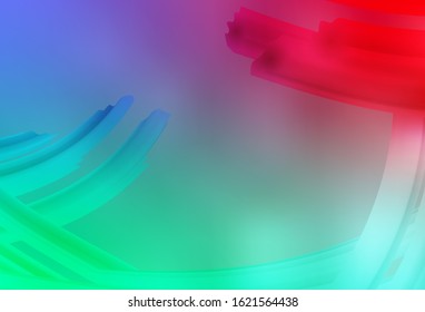 Light Green, Red vector blurred shine abstract template. Glitter abstract illustration with gradient design. Blurred design for your web site.