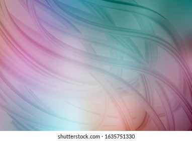 Light Green, Red vector blurred bright pattern. Colorful abstract illustration with gradient. New design for your business.