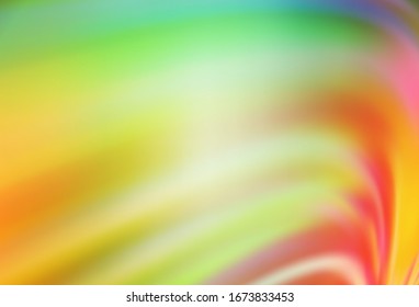 Light Green, Red vector blurred and colored pattern. An elegant bright illustration with gradient. New way of your design.