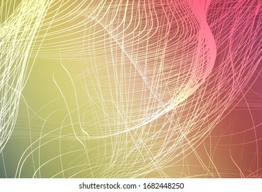 Light Green, Red vector blurred bright texture. A completely new colored illustration in blur style. The best blurred design for your business.