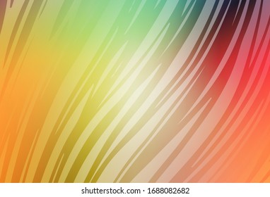 Light Green, Red vector blurred pattern. A completely new colored illustration in blur style. Background for designs.