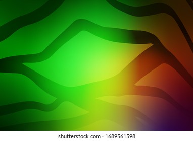 Light Green, Red vector blurred template. New colored illustration in blur style with gradient. Blurred design for your web site.