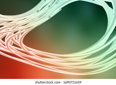 Color verde claro, fondo borroso vectorial rojo. Una ilustración de color completamente nueva en un estilo borroso. Diseño inteligente para su trabajo.