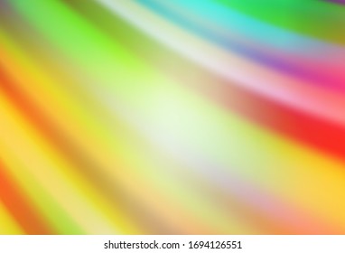 El verde claro, el vector rojo difuminado brillan la textura abstracta. Ilustración abstracta de color con degradado. Diseño completamente nuevo para su negocio.