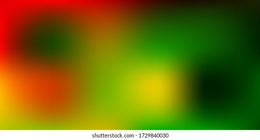 Light Green, Red vector blurred template. Colorful gradient abstract illustration in blur style. Landing pages design.