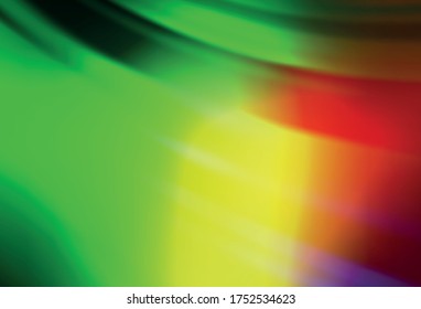 Light Green, Red vector blurred bright template. New colored illustration in blur style with gradient. New way of your design.