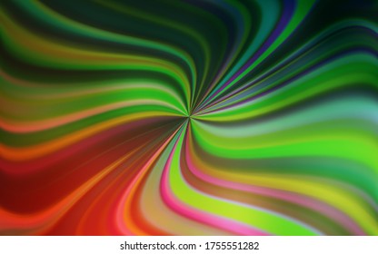 Light Green, Red vector blurred background. An elegant bright illustration with gradient. New way of your design.