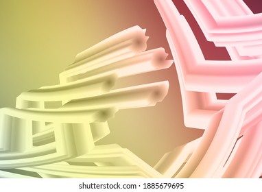 Light Green, Red vector blurred bright template. Colorful abstract illustration with gradient. New way of your design.