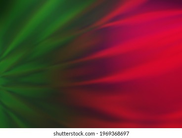Light Green, Red vector blurred and colored template. Colorful illustration in abstract style with gradient. The template can be used for your brand book.