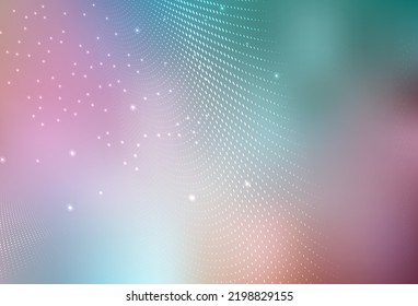 Light Green, Red vector Blurred decorative design in abstract style with bubbles. Abstract illustration with colored bubbles in nature style. Smart design for business ads.