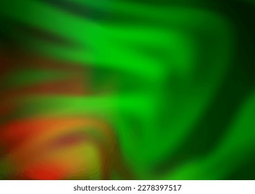 Light Green, Red vector blurred and colored background. A vague abstract illustration with gradient. The elegant pattern for brand book.