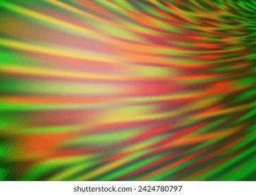 Verde claro, rojo vector difuminado patrón brillante. Una vaga ilustración abstracta con gradiente. El mejor diseño borroso para tu negocio.