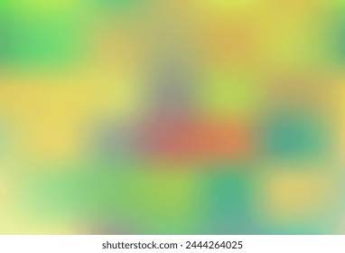 Light Green, Red vector blurred background. A completely new color illustration in a bokeh style. Template for cell phones.