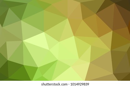 Light Green, Red vector blurry triangle background design. Geometric background in Origami style with gradient. 