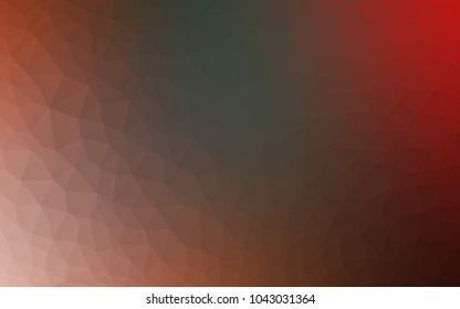 Light Green, Red vector blurry triangle background design. Geometric background in Origami style with gradient. 