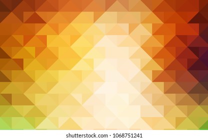 Light Green, Red vector blurry triangle template. A completely new color illustration in a vague style. The best triangular design for your business.