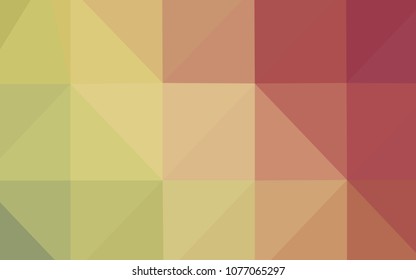 Light Green, Red vector blurry triangle template. Shining colored illustration in a new style. A new texture for your design.