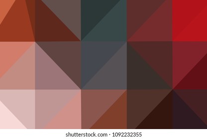 Light Green, Red vector blurry triangle pattern. Colorful illustration in abstract style with gradient. The best triangular design for your business.