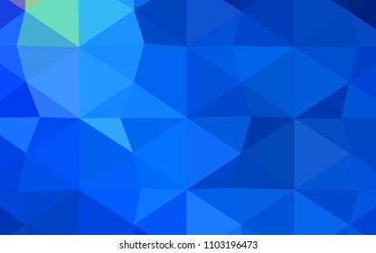 Light Green, Red vector blurry triangle pattern. Glitter abstract illustration with an elegant design. Brand-new design for your business.