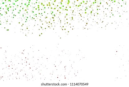 Light Green, Red vector blurry rectangular background. Geometric background in square style with gradient. The pattern can be used for brand-new background.