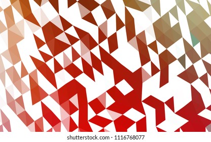 Light Green, Red vector blurry low poly pattern. A completely new color illustration in a vague style. The textured pattern can be used for background.
