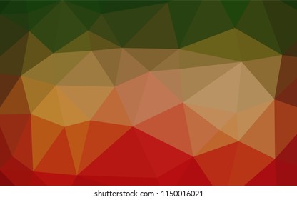 Light Green, Red vector blurry hexagon template. Shining colored illustration in a Brand new style. A new texture for your design.