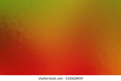 Light Green, Red vector blurry hexagon template. A sample with polygonal shapes. A completely new template for your business design.