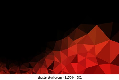 Light Green, Red vector blurry hexagon pattern. An elegant bright illustration with gradient. Brand new style for your business design.