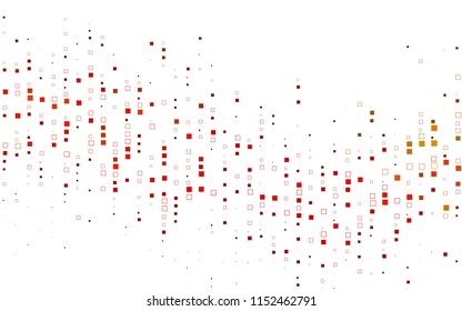 Light Green, Red vector blurry rectangular background. Geometric background in square style with gradient. The pattern can be used for brand-new background.