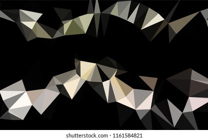 Light Green, Red vector blurry hexagon template. Shining colored illustration in a Brand new style. Triangular pattern for your business design.