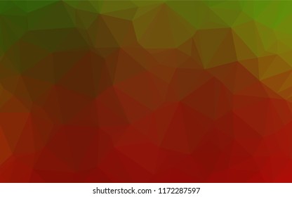 Light Green, Red vector blurry hexagon template. A completely new color illustration in a vague style. A completely new template for your business design.