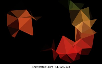 Light Green, Red vector blurry hexagon texture. Brand new colored illustration in blurry style with gradient. The completely new template can be used for your brand book.